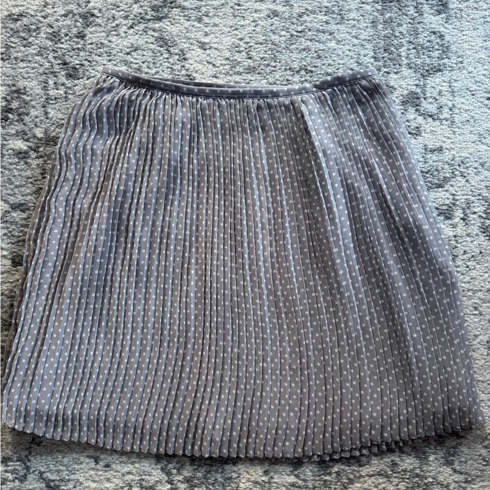 Gray Pleated Polka Dot Women's Smart Set Skirt